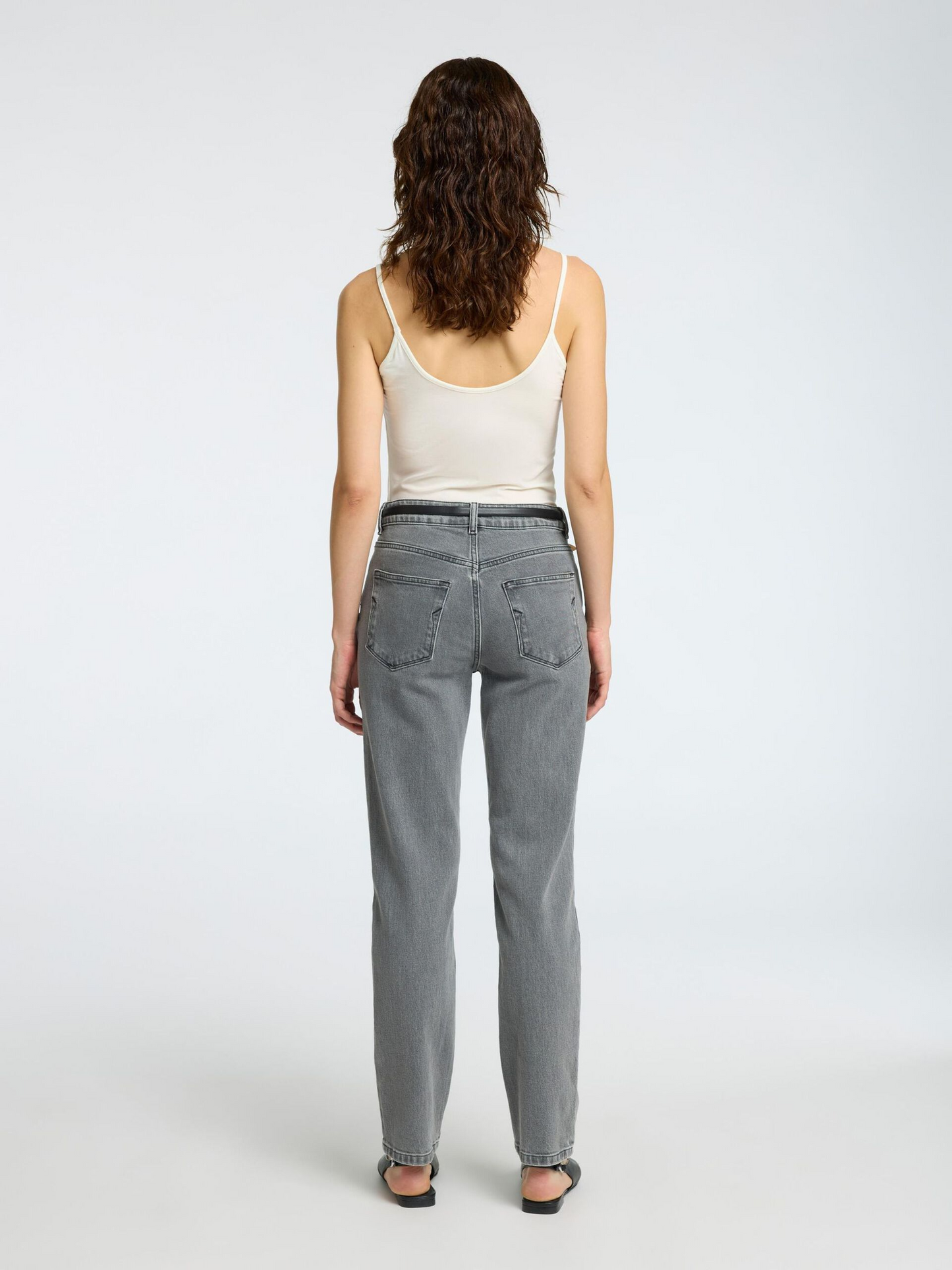 
                  
                    SLFALICE Light Grey Denim Straight Jeans
                  
                