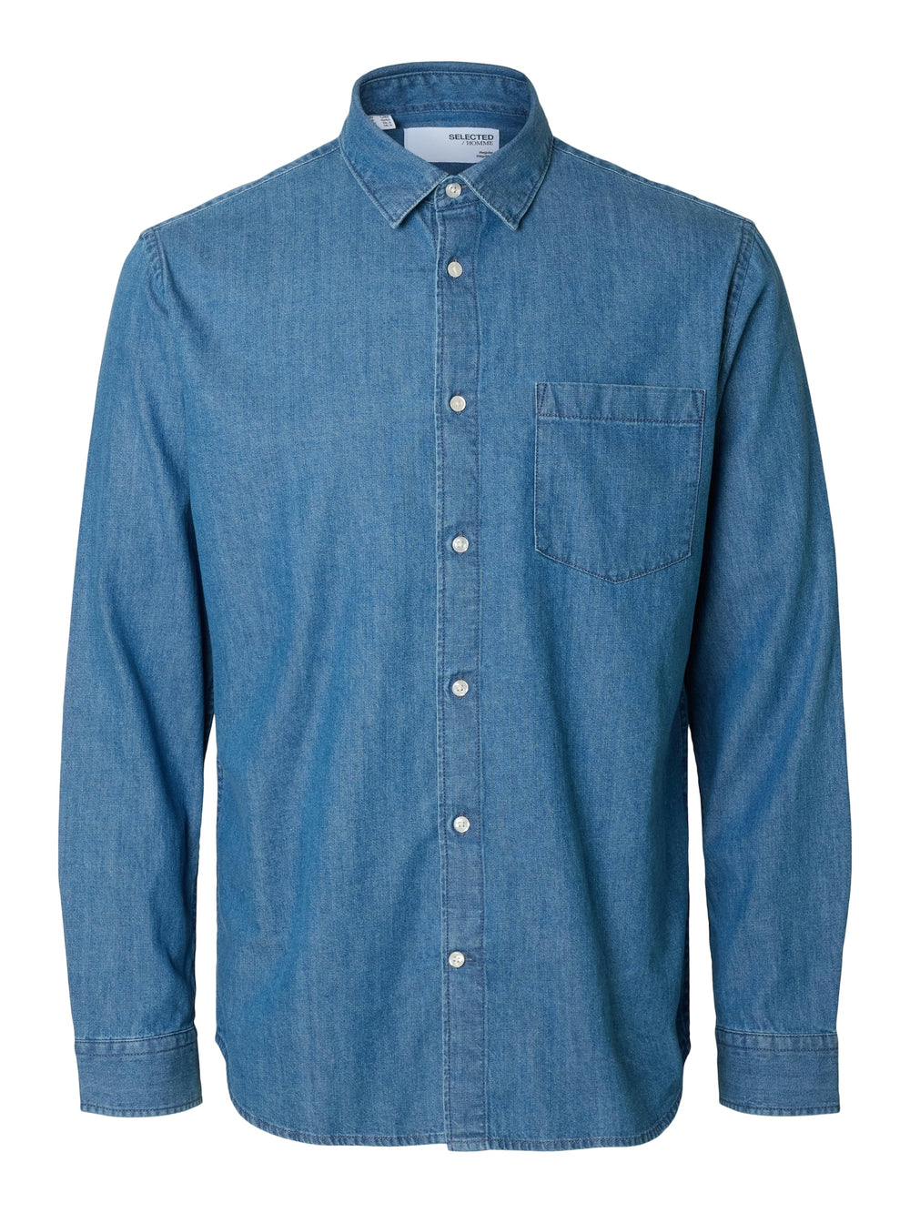 SLHREGCARLO  Medium Blue Denim  Longsleeve Shirt