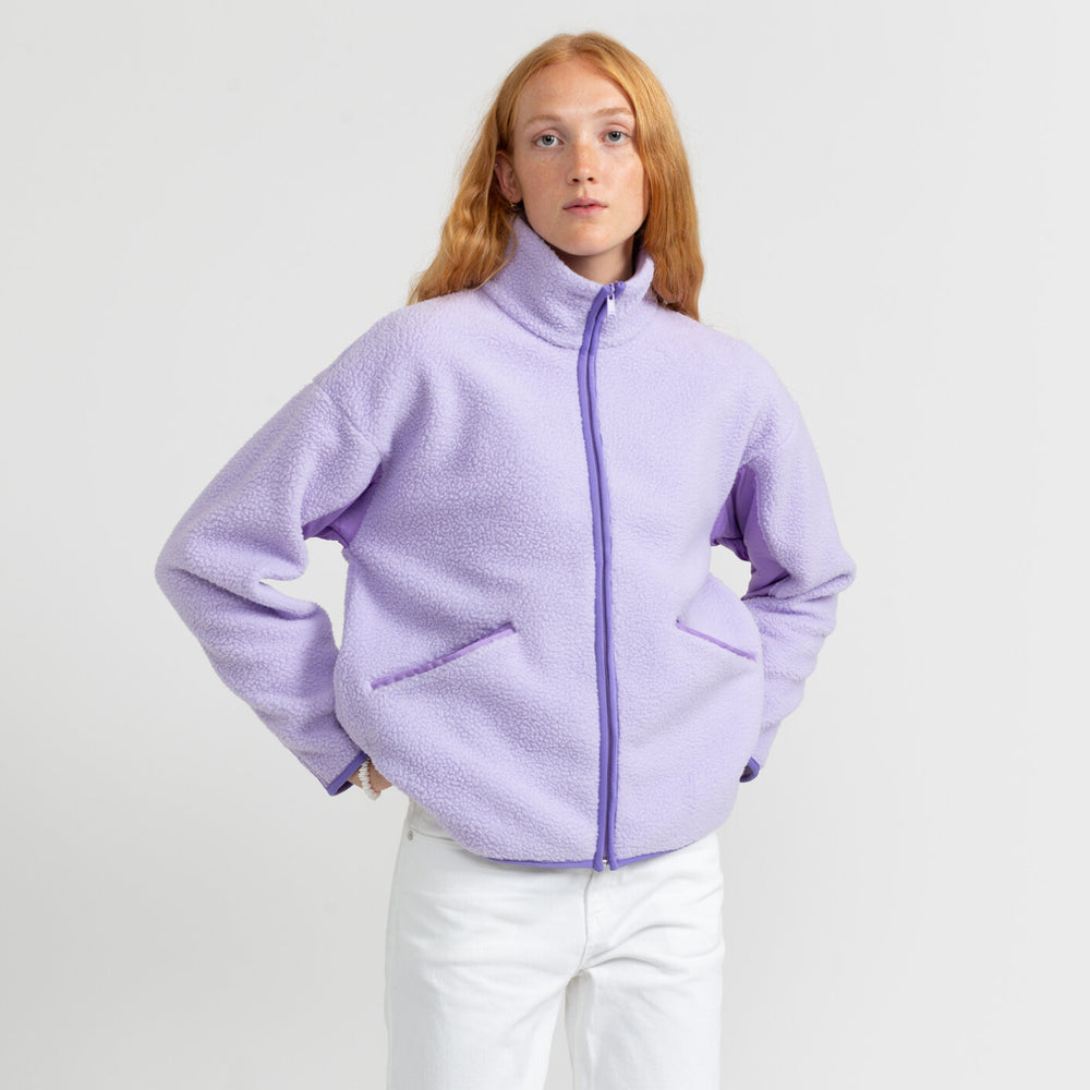 Lavender fleece clearance jacket