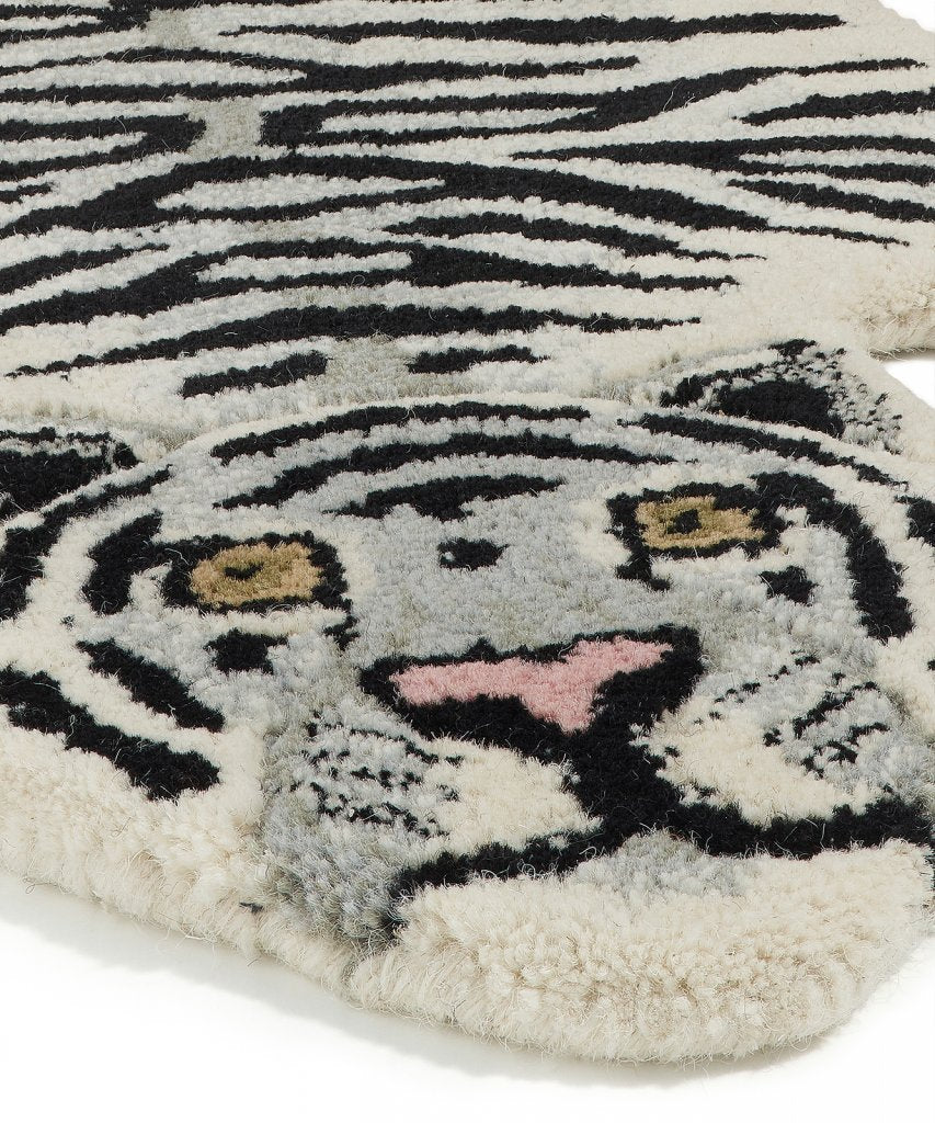 SNOWY Small Tiger Rug – Victoria met Albert