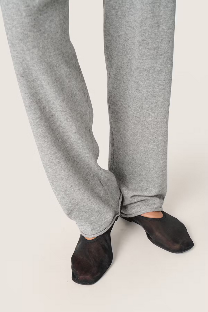 
                  
                    SLSANJA Porpoise Melange Knitted Trousers
                  
                