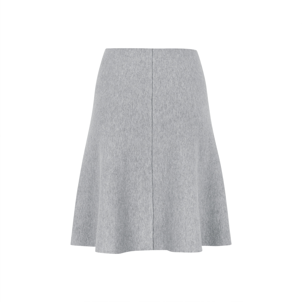 
                  
                    SRHENRIETTA Light Grey Melange Short Skirt
                  
                