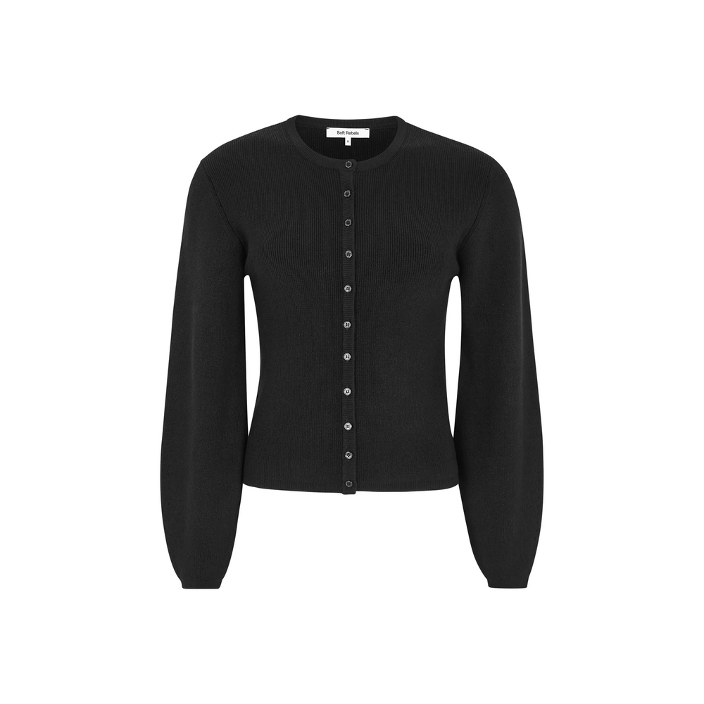 SRMUSHI Black Knit Cardigan