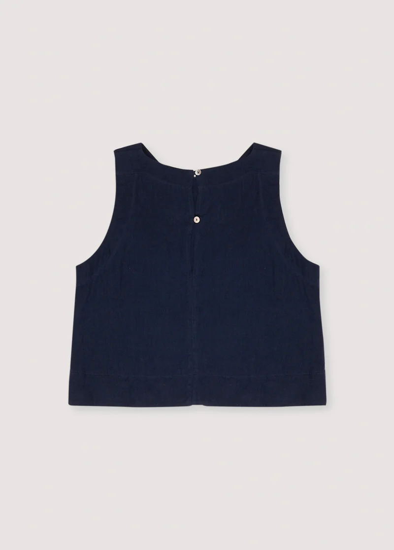 
                  
                    HERA Navy Linen Blouse
                  
                