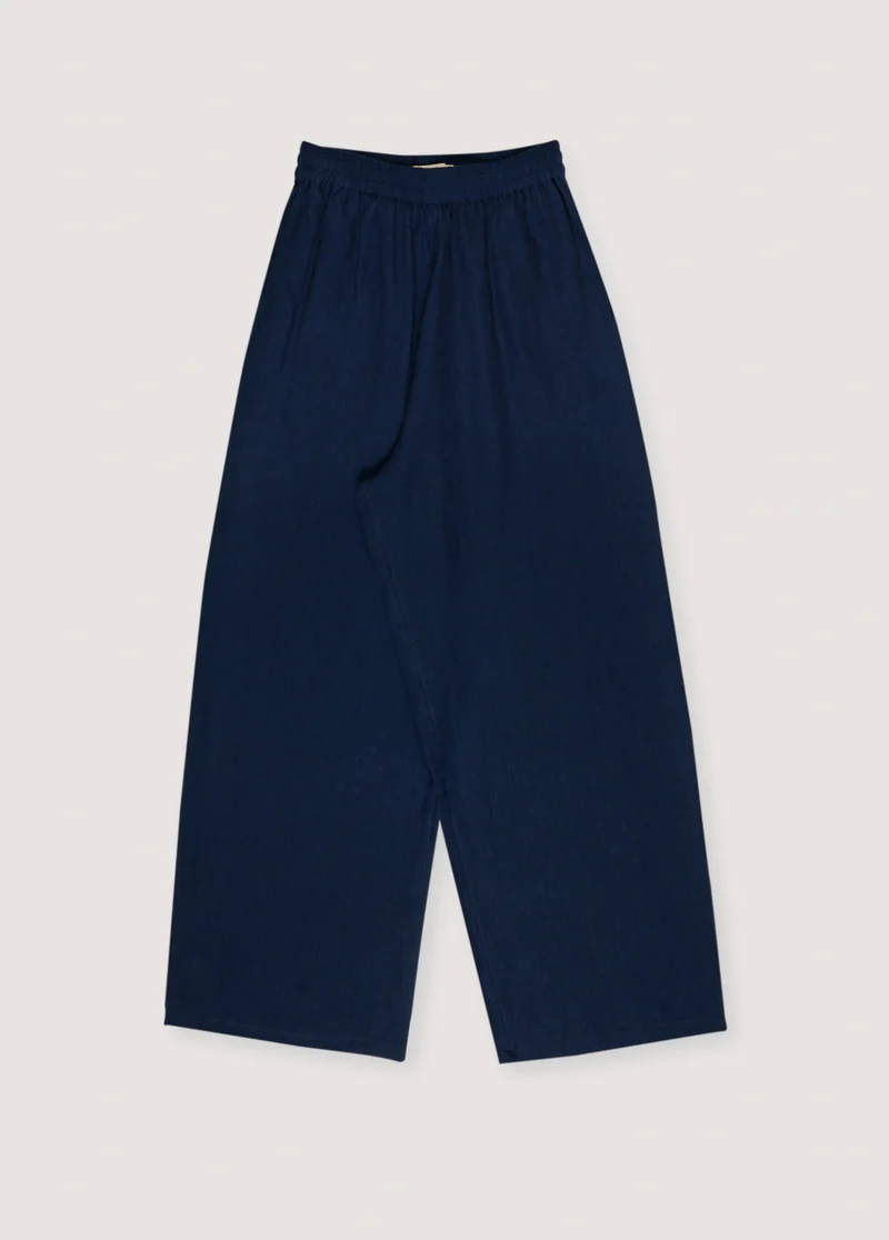 HERA Navy Linen Trousers