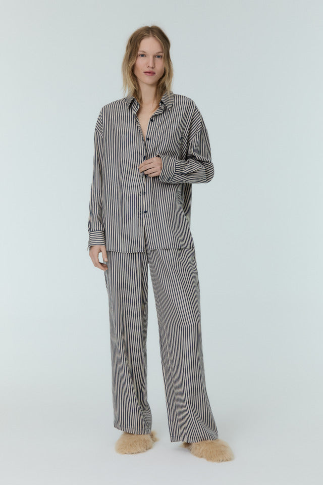 
                  
                    WEST Midnight Navy Stripes Trousers
                  
                