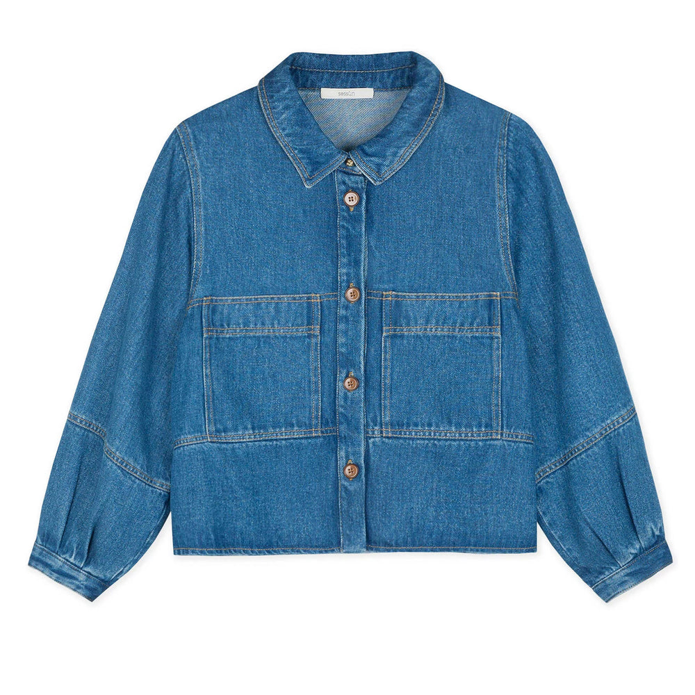 LEONE Jeansblaue Jacke